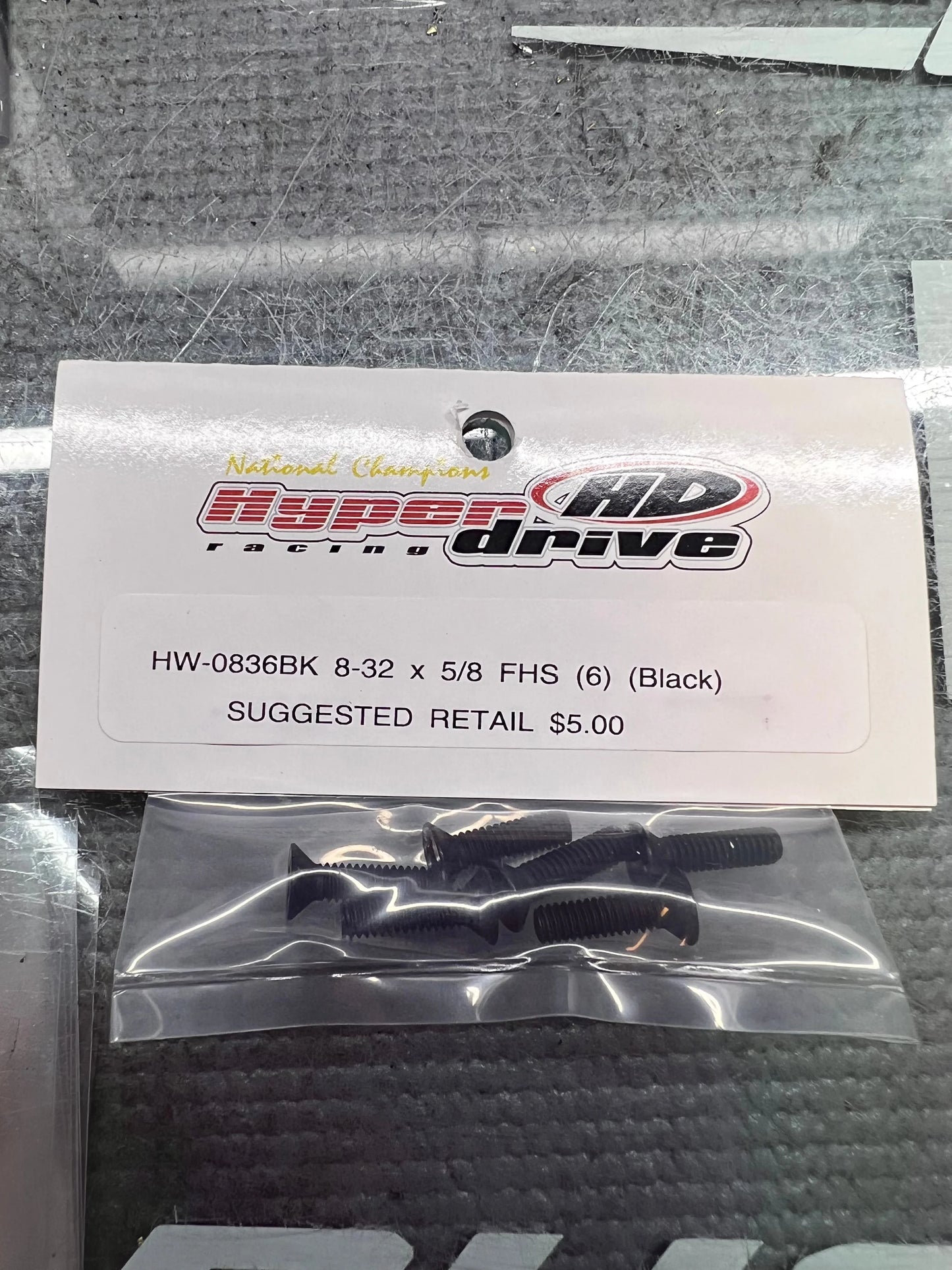 8-32 x 5/8 Front End Screws (6) Black