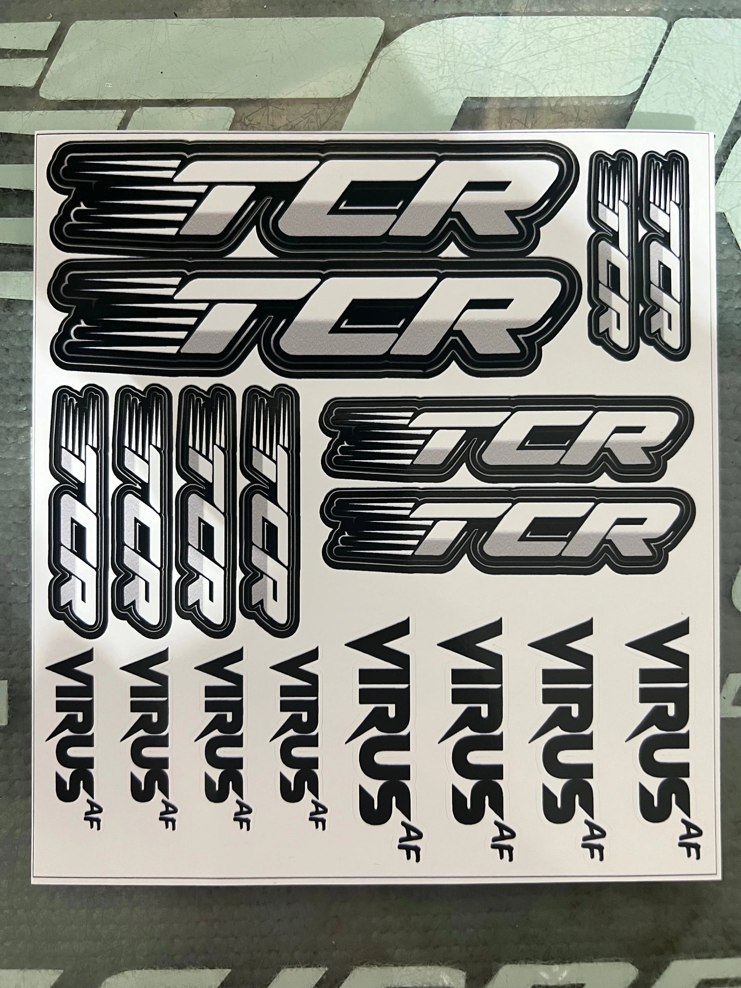 TCR / Virus AF Decal Sheet 3 pack