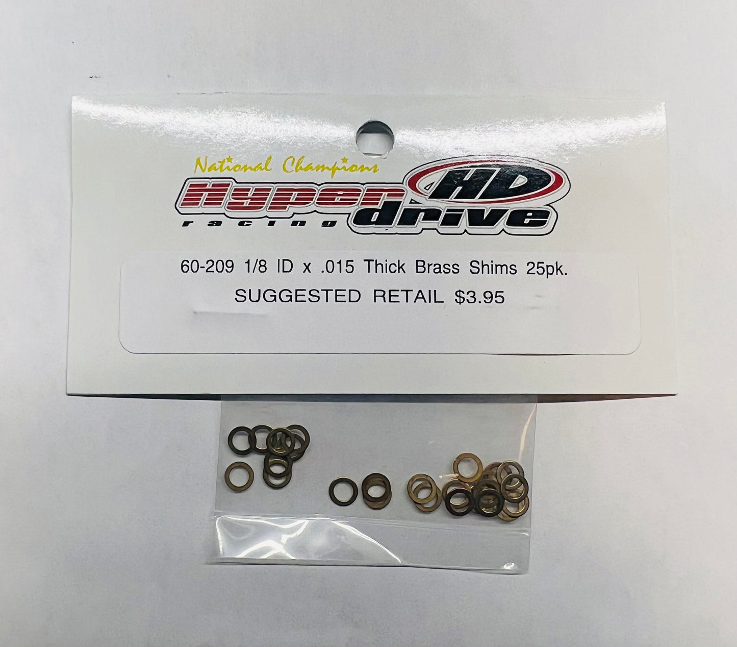 1/8 x .015 Brass Shims (25)