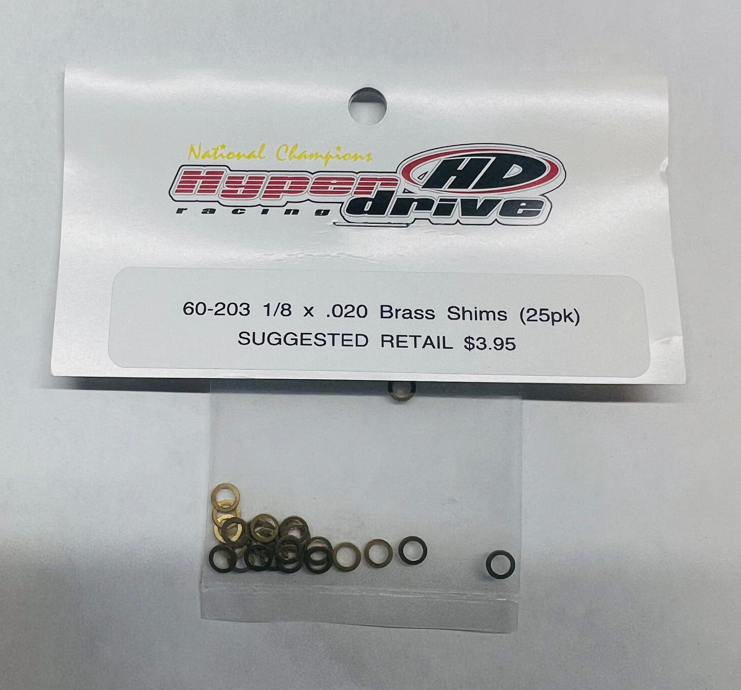 1/8 x .020 Brass Shims (25)